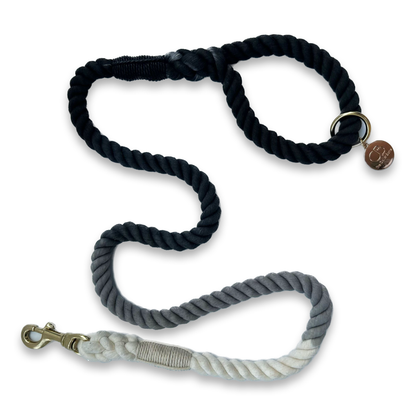 Koko Rope Leash in Ombré Black & White