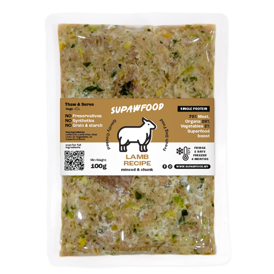 SUPAWFOOD GENTLY COOKED LAMB RECIPE (100G)