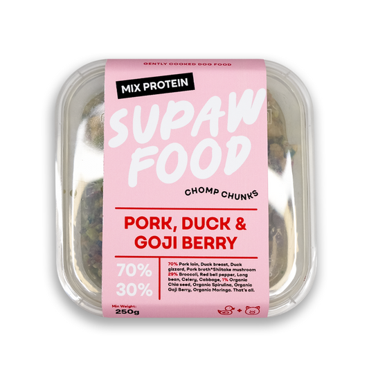 SUPAWFOOD GENTLY COOKED MIXER PORK & DUCK RECIPE (250G)