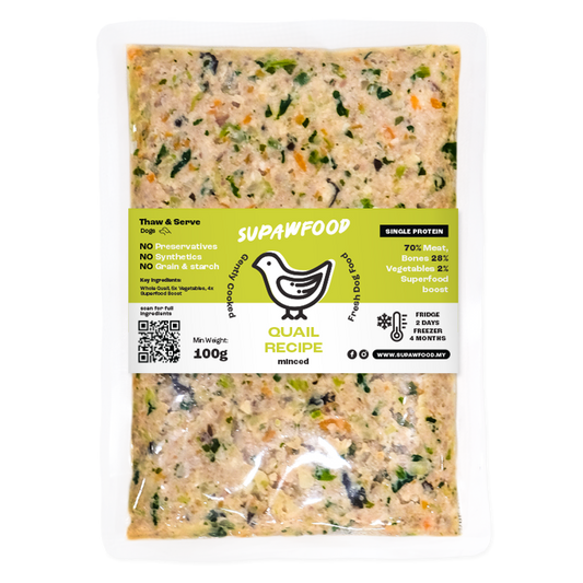 SUPAWFOOD GENTLY COOKED QUAIL RECIPE (100G)