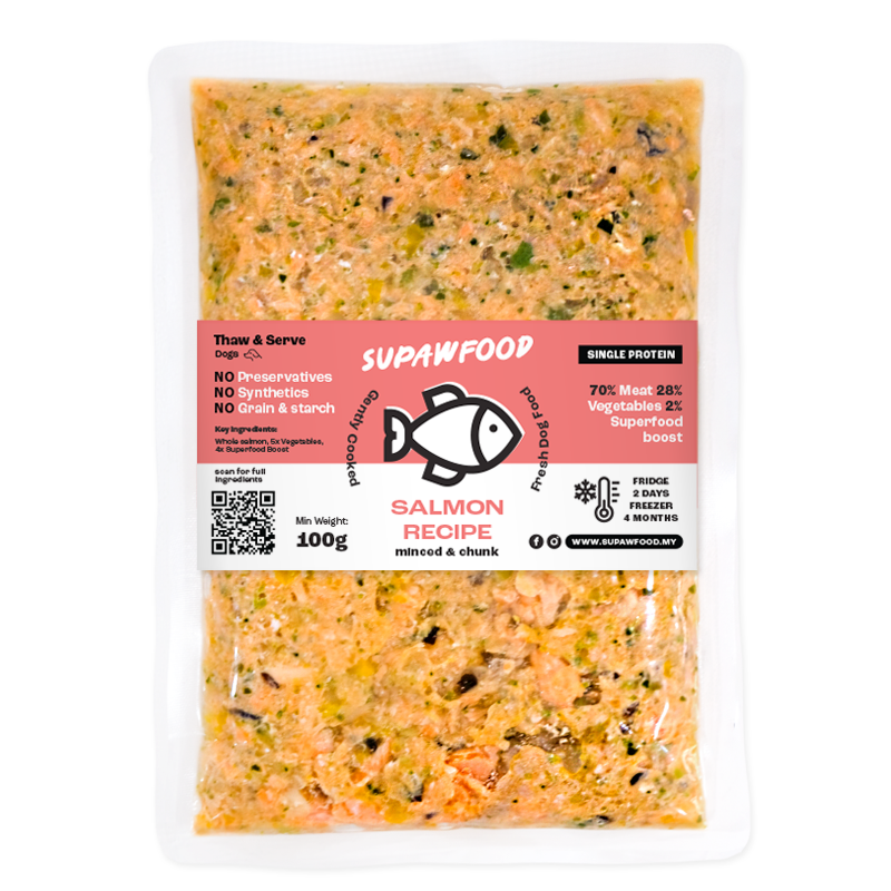 SUPAWFOOD GENTLY COOKED SALMON RECIPE (100G)