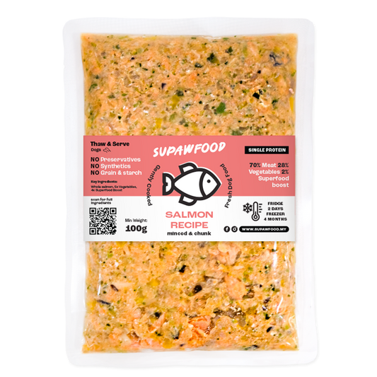 SUPAWFOOD GENTLY COOKED SALMON RECIPE (100G)