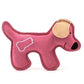 Squeaky Pink Puppy Cowhide Chew Toy