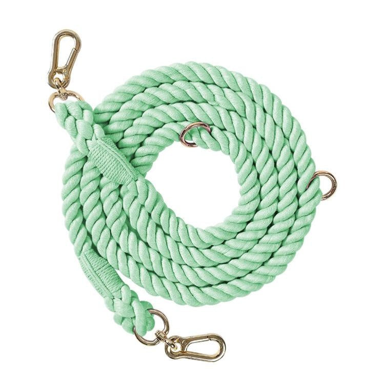 Six-way Handsfree Rope Leash in Mint Green
