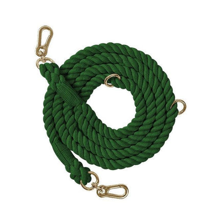 Six-way Handsfree Rope Leash in Emerald Green