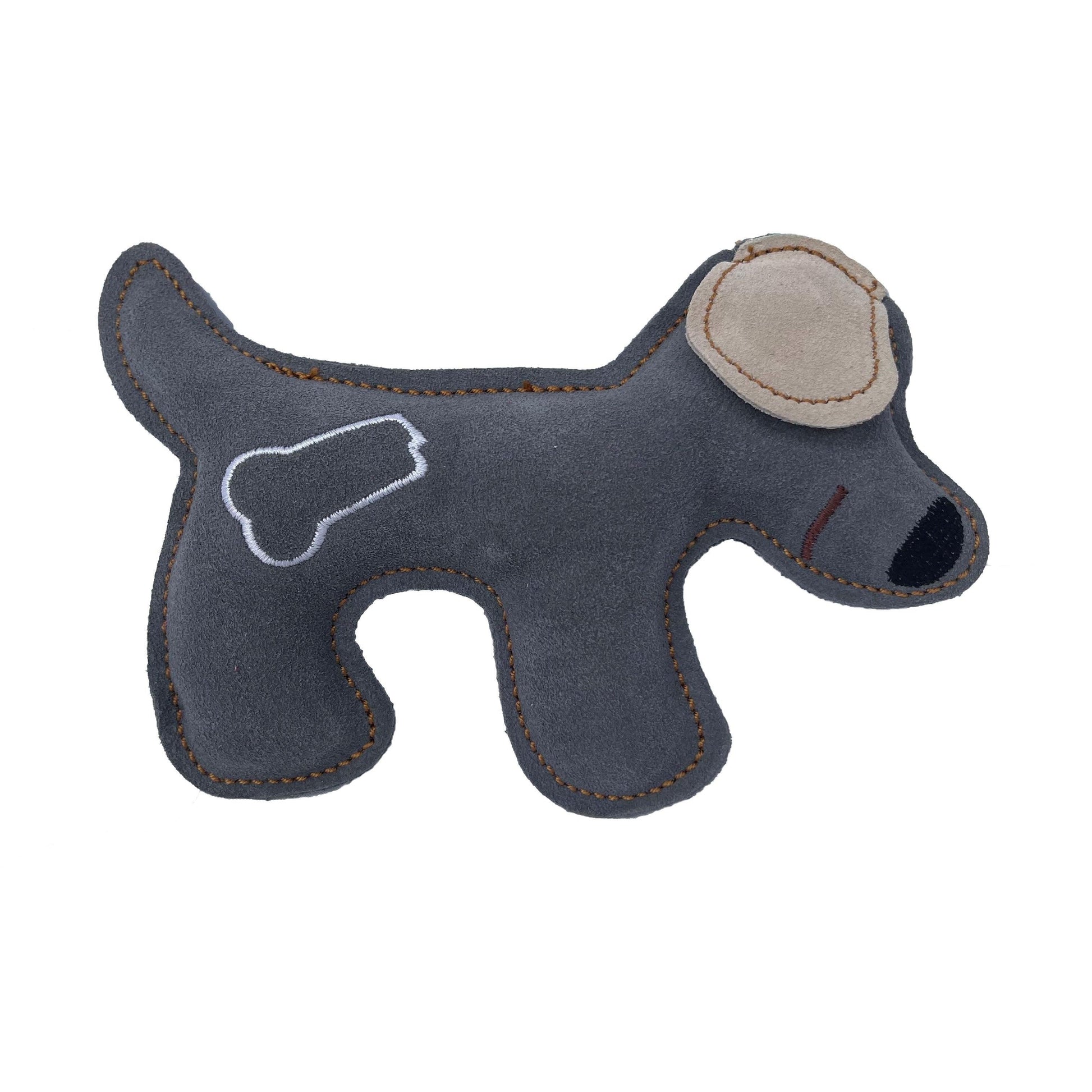 Grey Puppy Cowhide Chew Toy