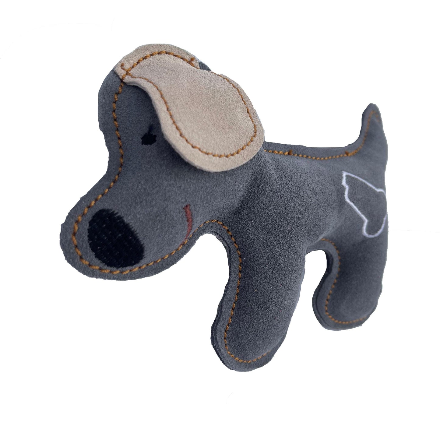 Grey Puppy Cowhide Chew Toy