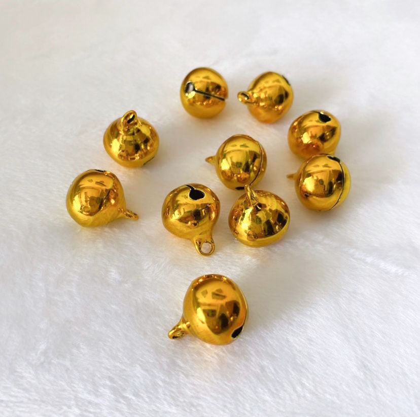 14mm Gold Bells for Collars/ Pet Tags