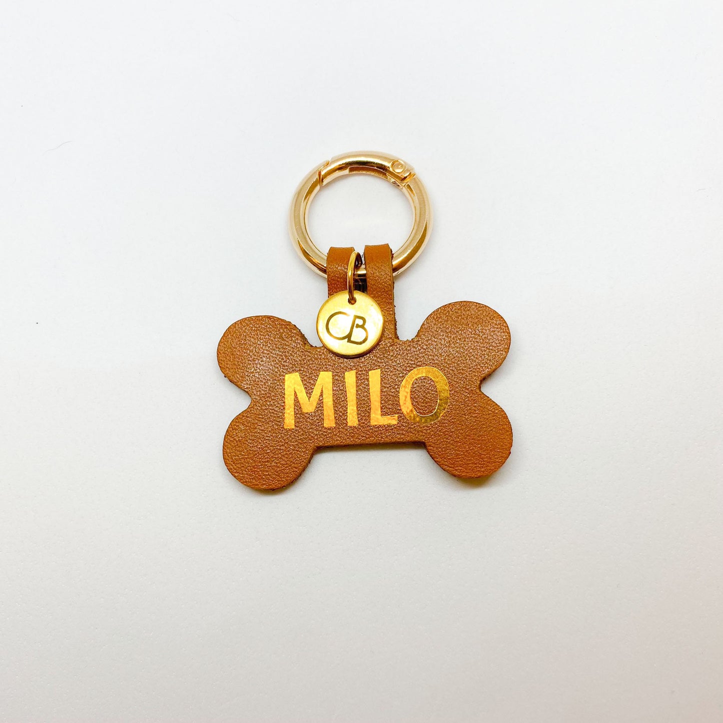 Handcrafted Bone Shaped Cow Leather Pet Tags
