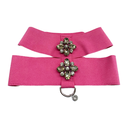 Jewel Cat/Dog Harness and Leash Set in Pink